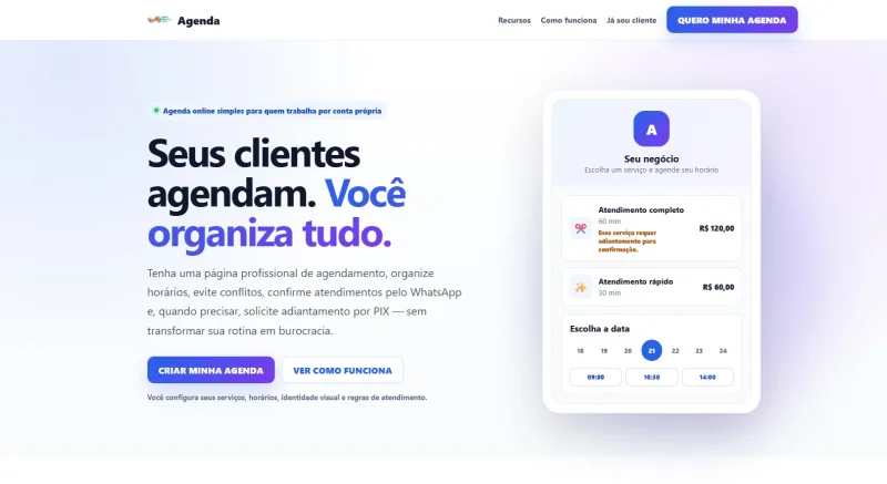 Serviço de Agendamento online